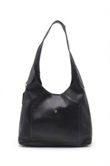 Coach Pebbled Leather Hobo Bag | Black & Gold