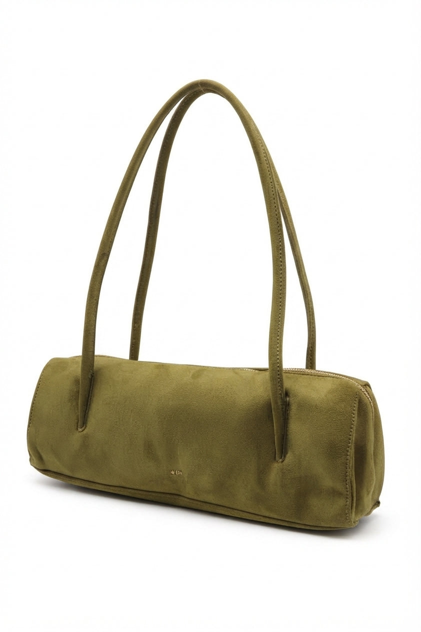 JW PEI Cylinder Suede Shoulder Bag | Olive Green