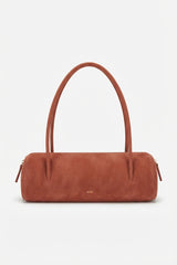JW PEI Cylinder Suede Shoulder Bag | Terracotta Rust