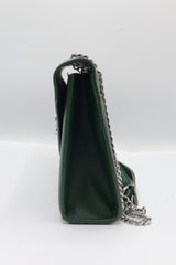 Saint Laurent Envelope Flap Bag | Forest Green Grained Leather