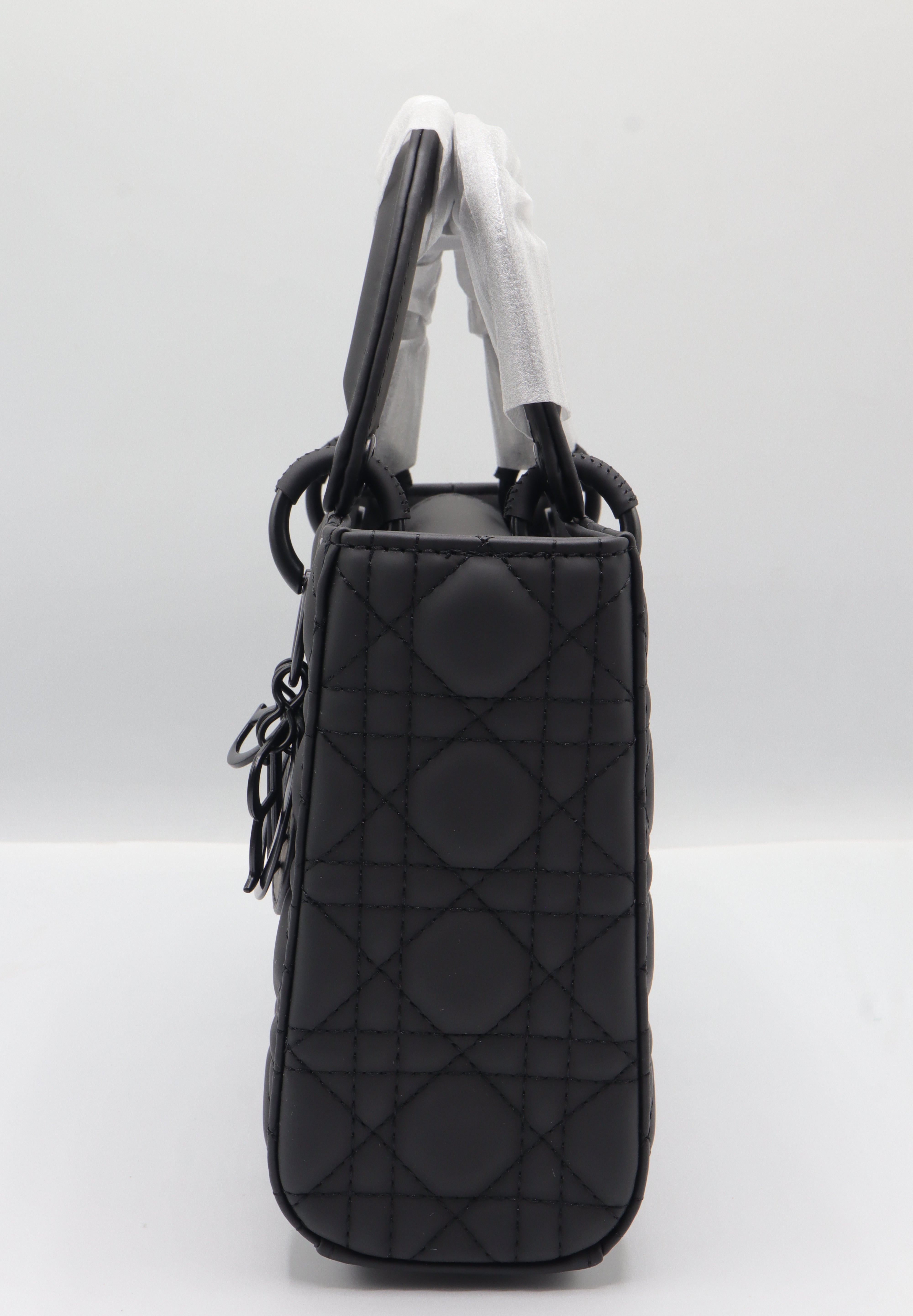 Dior Ultra-Matte Lady Dior Bag Set | Black Cannage Leather
