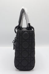 Dior Ultra-Matte Lady Dior Bag Set | Black Cannage Leather
