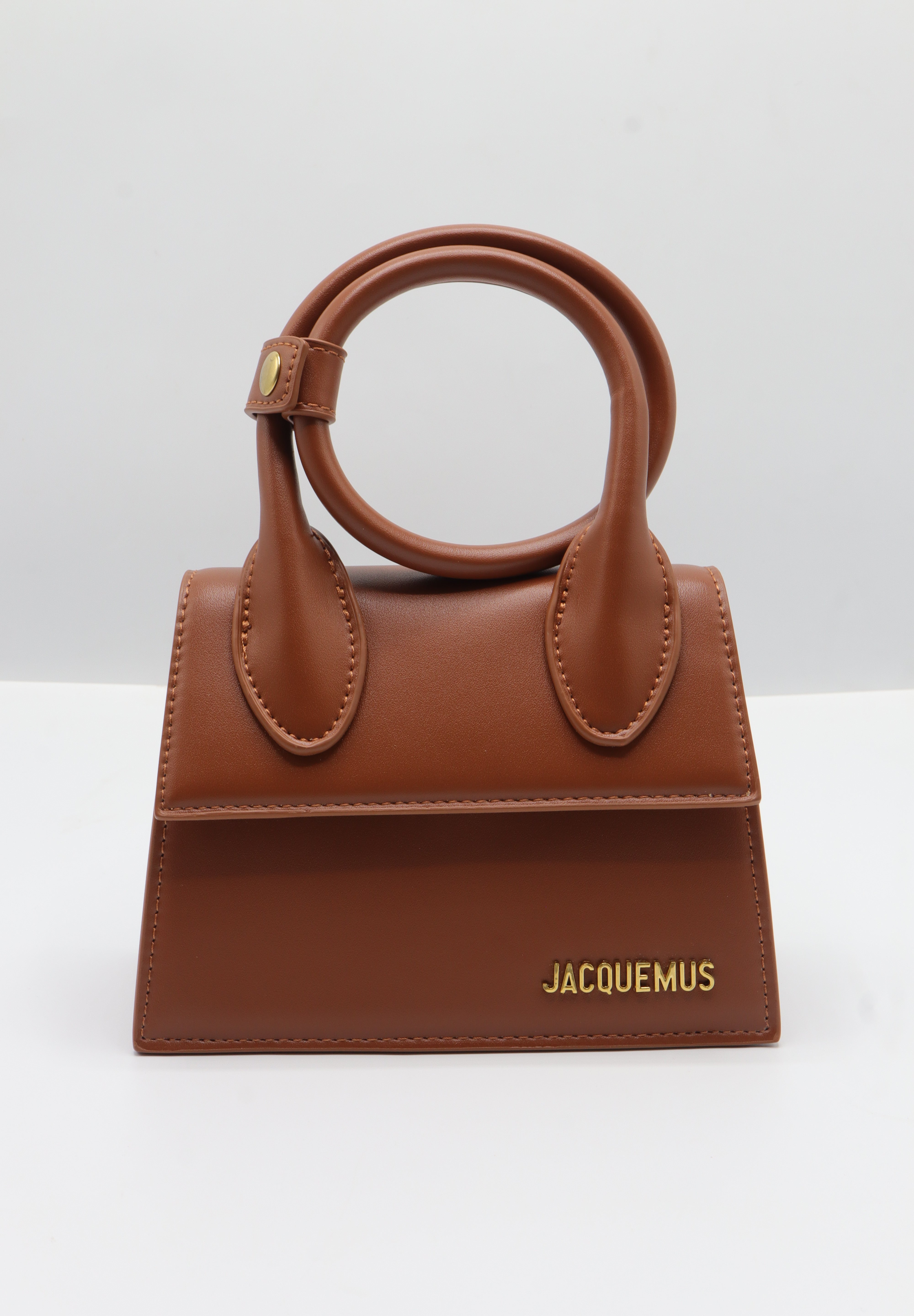 Jacquemus Le Chiquito Bag | Cognac Brown Leather & Gold
