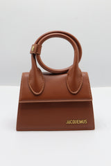Jacquemus Le Chiquito Bag | Cognac Brown Leather & Gold