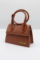 Jacquemus Le Chiquito Bag | Cognac Brown Leather & Gold