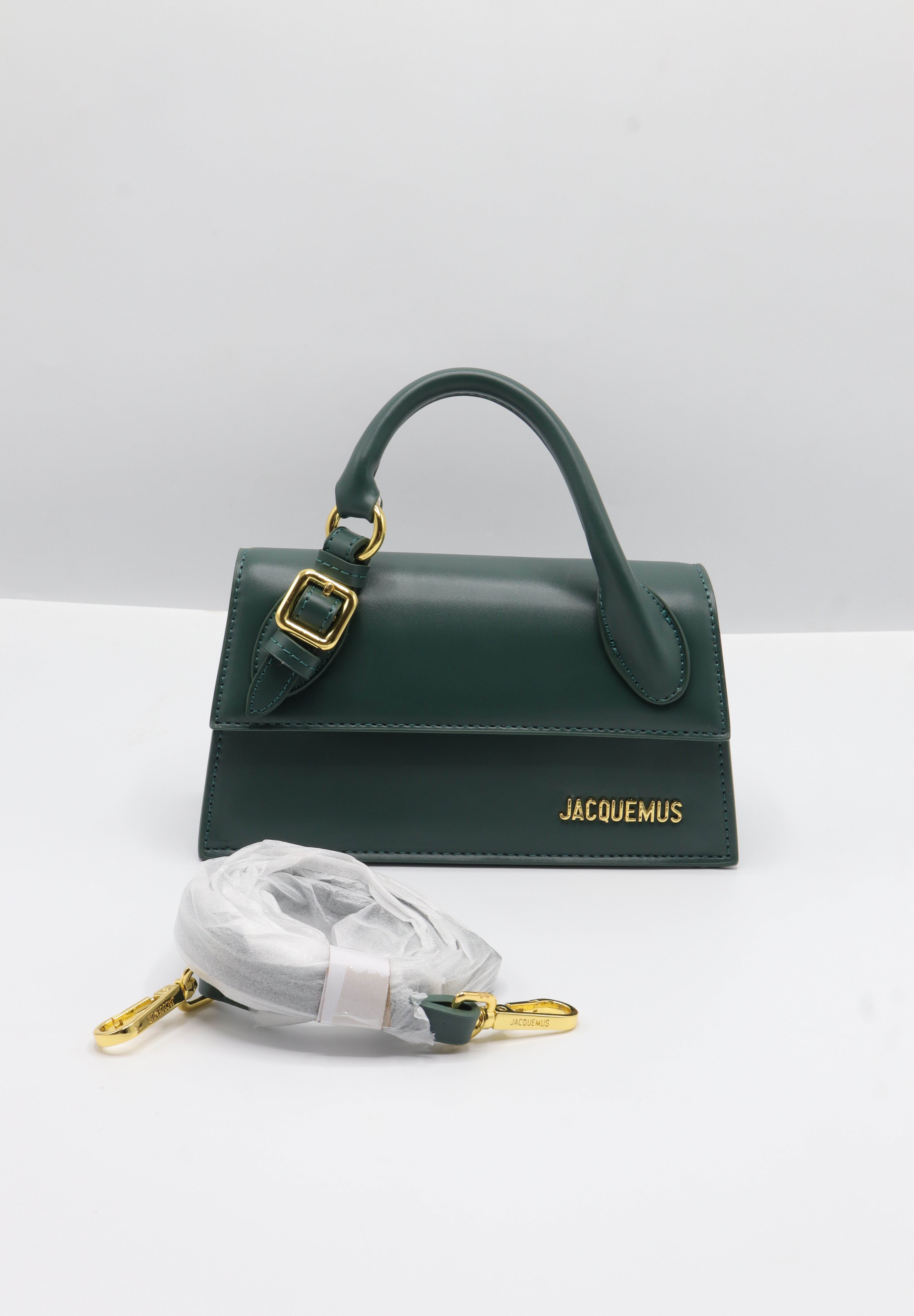 Jacquemus Le Grand Chiquito Bag | Forest Green & Gold