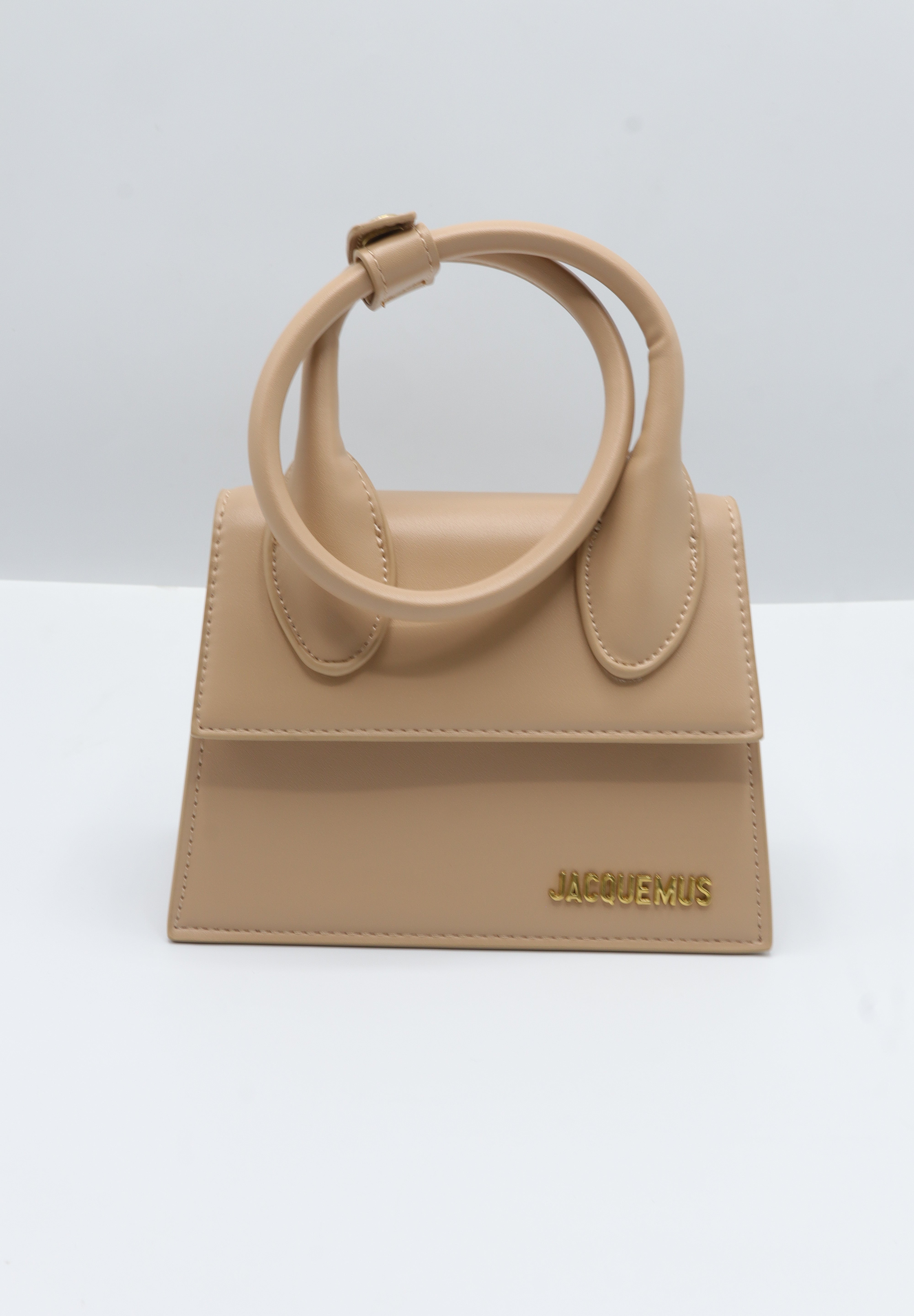 Jacquemus Le Chiquito Bag | Beige Leather & Gold