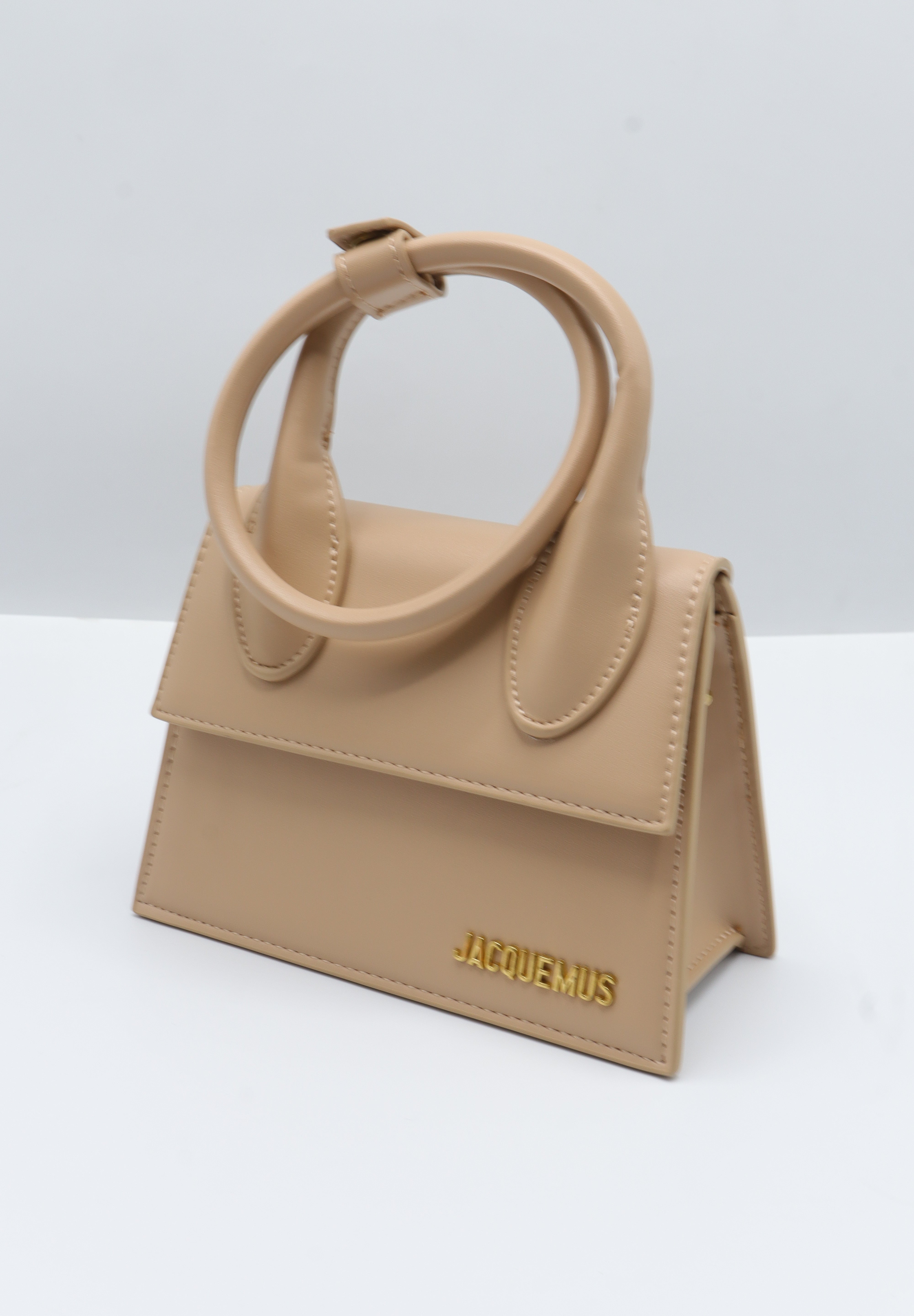 Jacquemus Le Chiquito Bag | Beige Leather & Gold