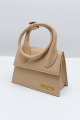 Jacquemus Le Chiquito Bag | Beige Leather & Gold