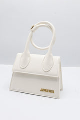 Jacquemus Le Chiquito Bag | White Leather & Gold