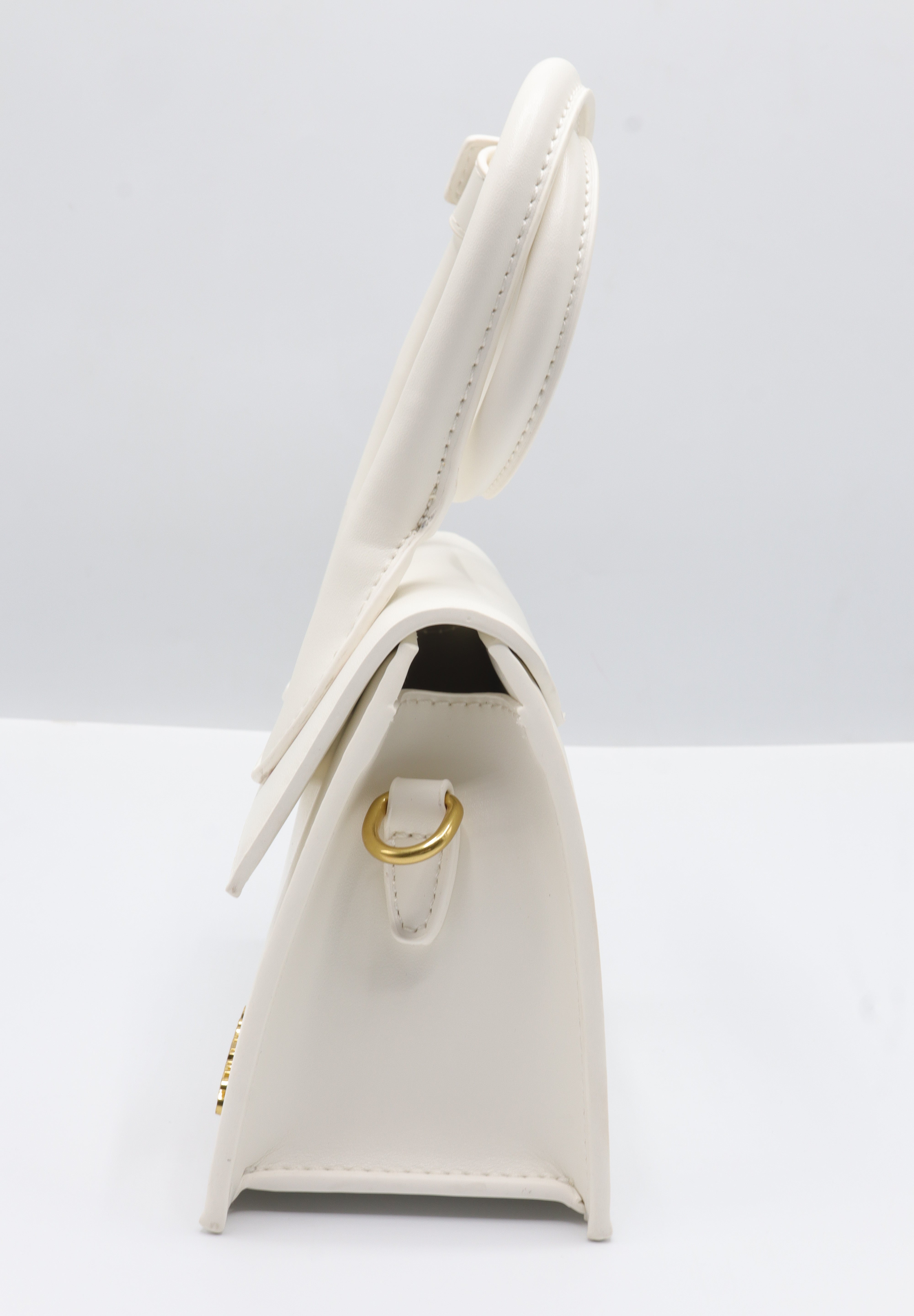Jacquemus Le Chiquito Bag | White Leather & Gold