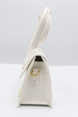 Jacquemus Le Chiquito Bag | White Leather & Gold