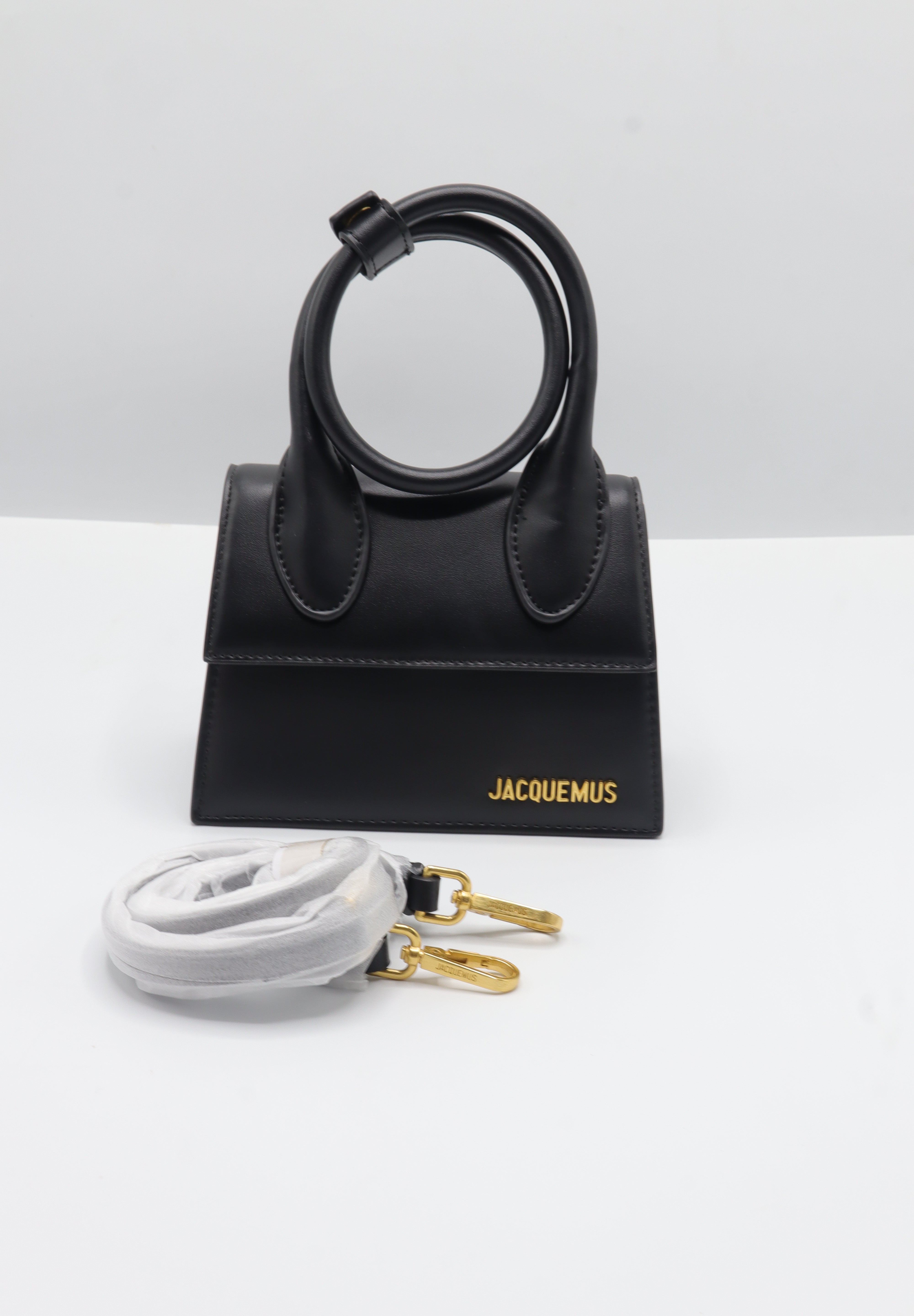 Jacquemus Le Chiquito Bag | Black Leather & Gold