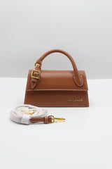 Jacquemus Le Grand Chiquito Bag | Cognac Tan Leather & Gold