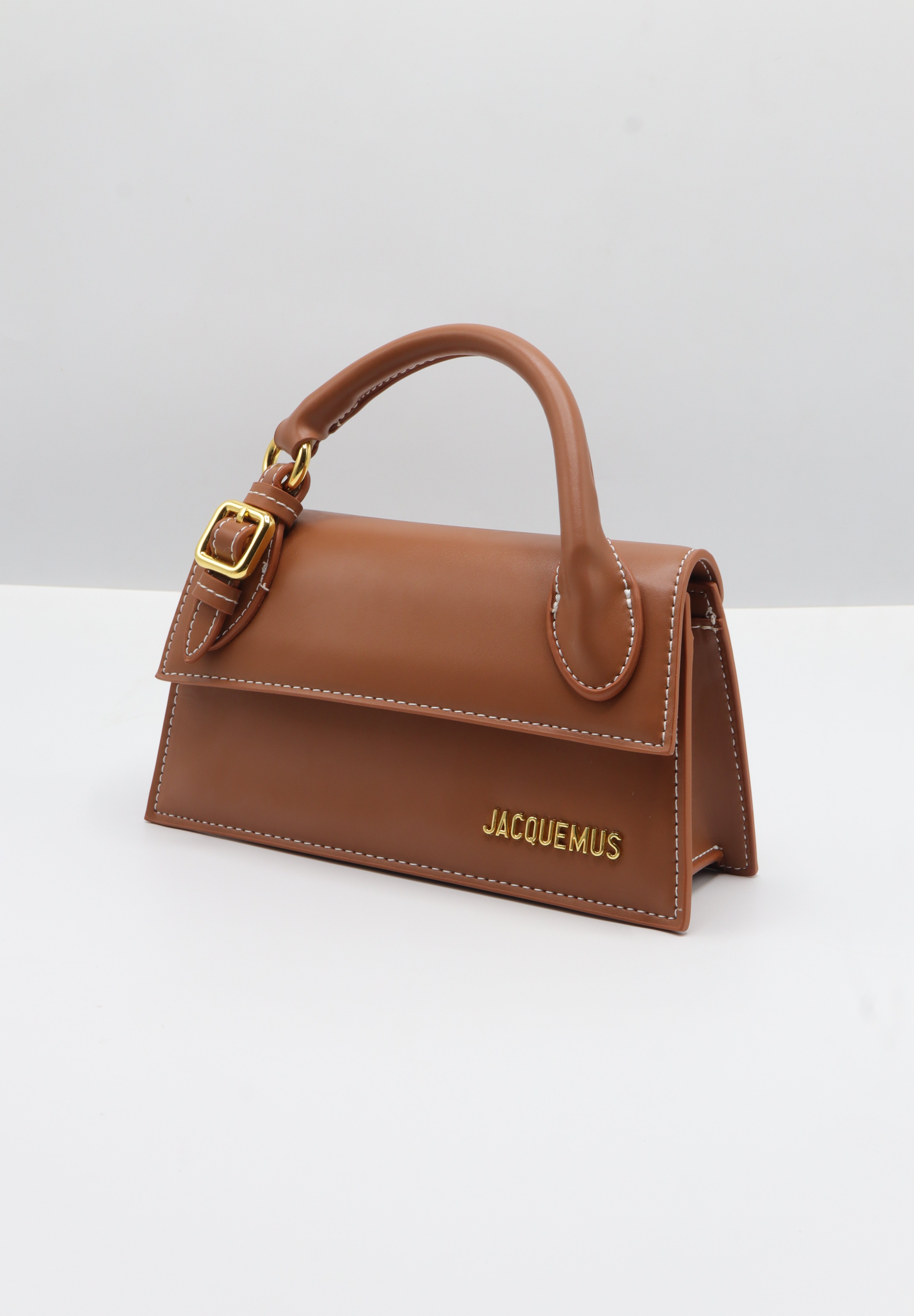 Jacquemus Le Grand Chiquito Bag | Cognac Tan Leather & Gold