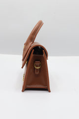 Jacquemus Le Grand Chiquito Bag | Cognac Tan Leather & Gold