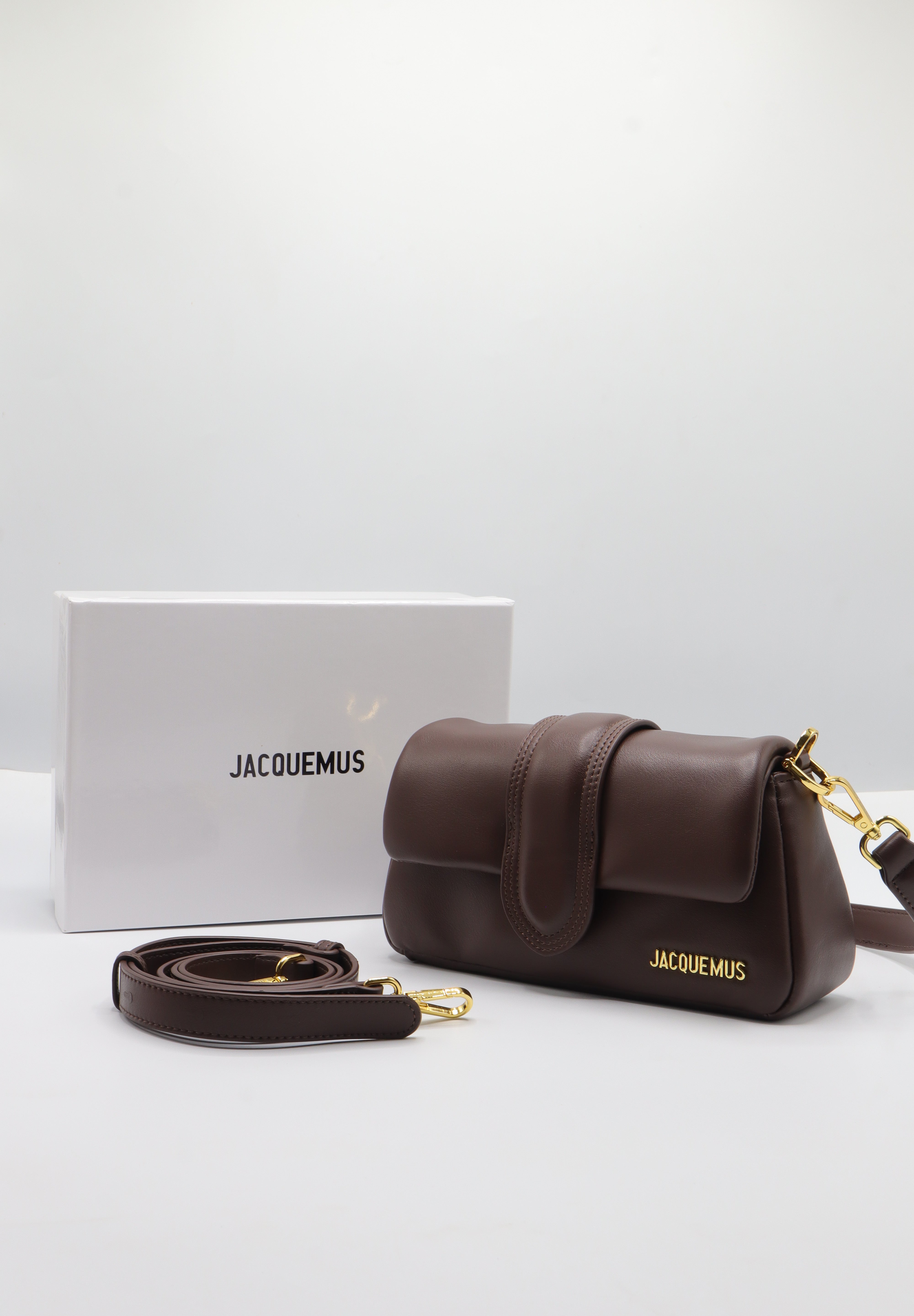 Jacquemus Le Bambimou Bag | Dark Brown Padded Leather