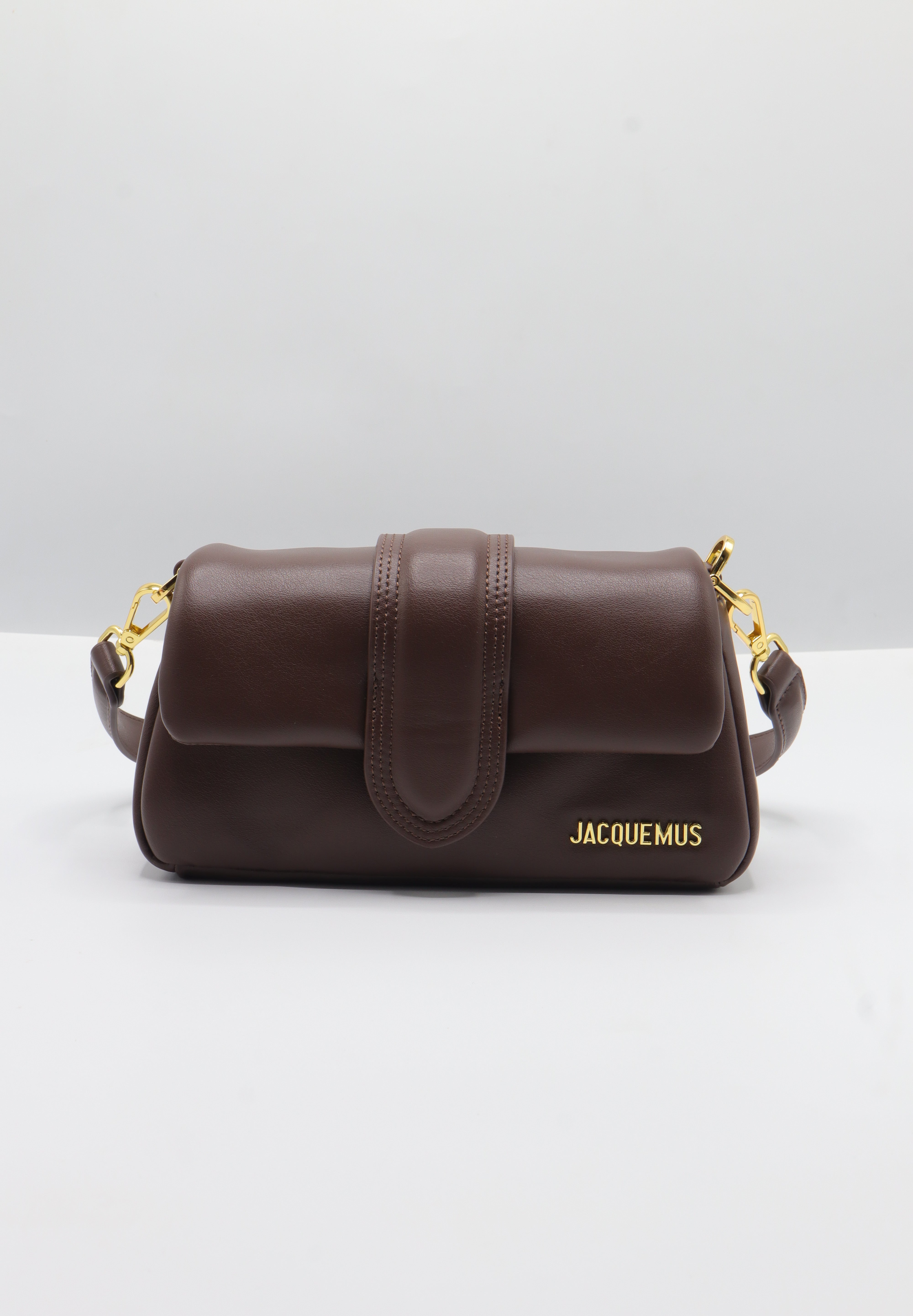 Jacquemus Le Bambimou Bag | Dark Brown Padded Leather