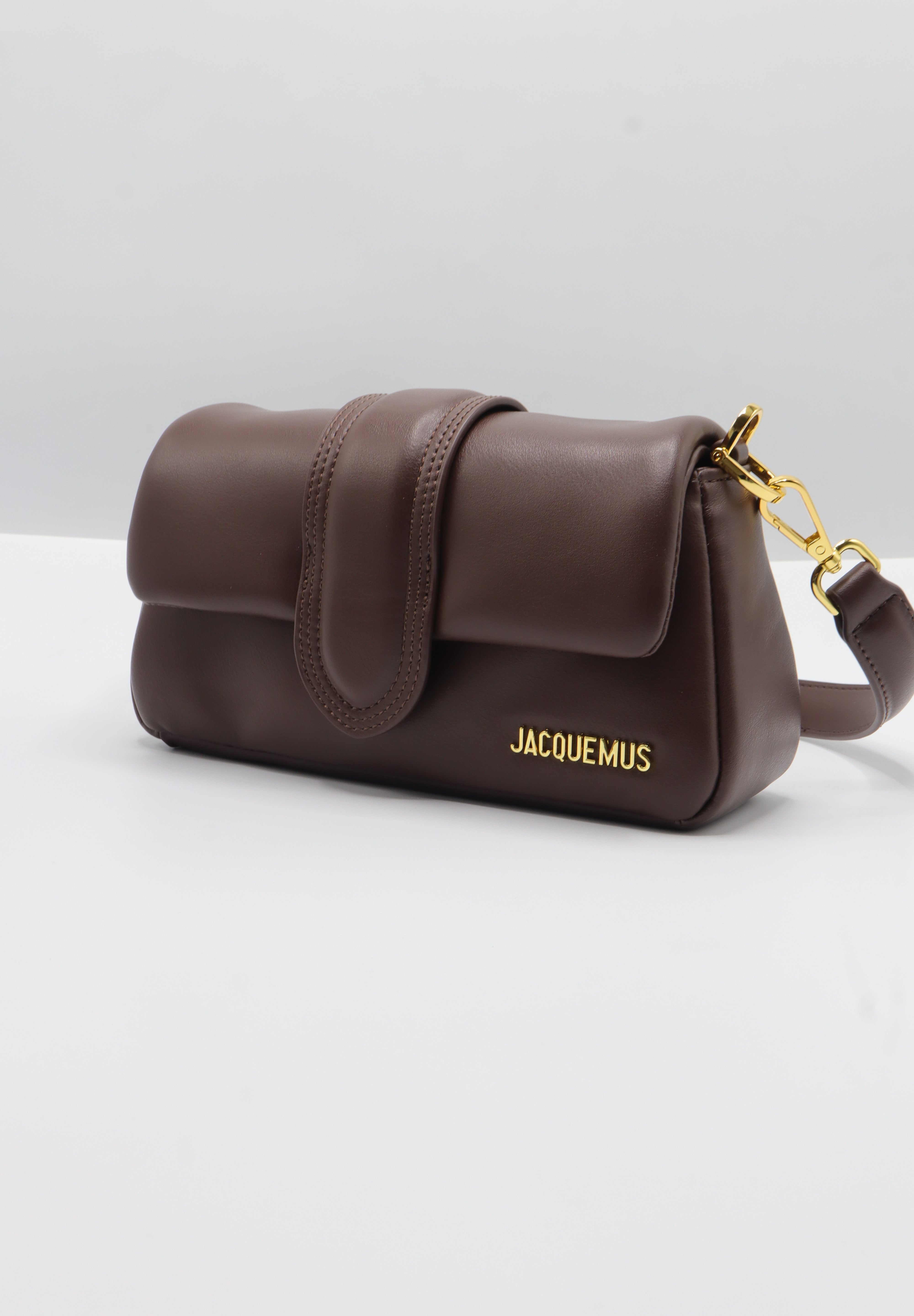 Jacquemus Le Bambimou Bag | Dark Brown Padded Leather