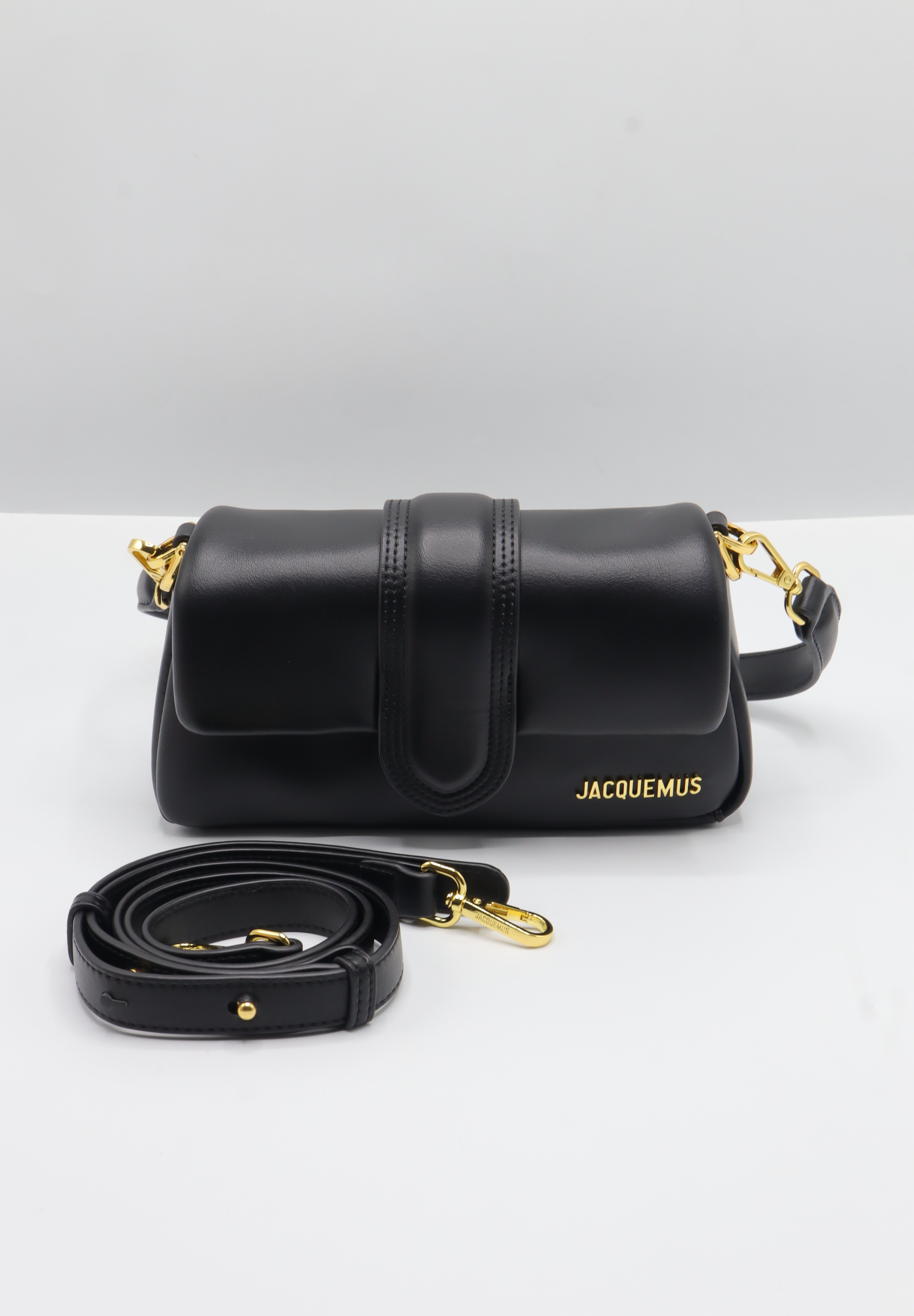 Jacquemus Le Bambimou Bag | Black Padded Leather
