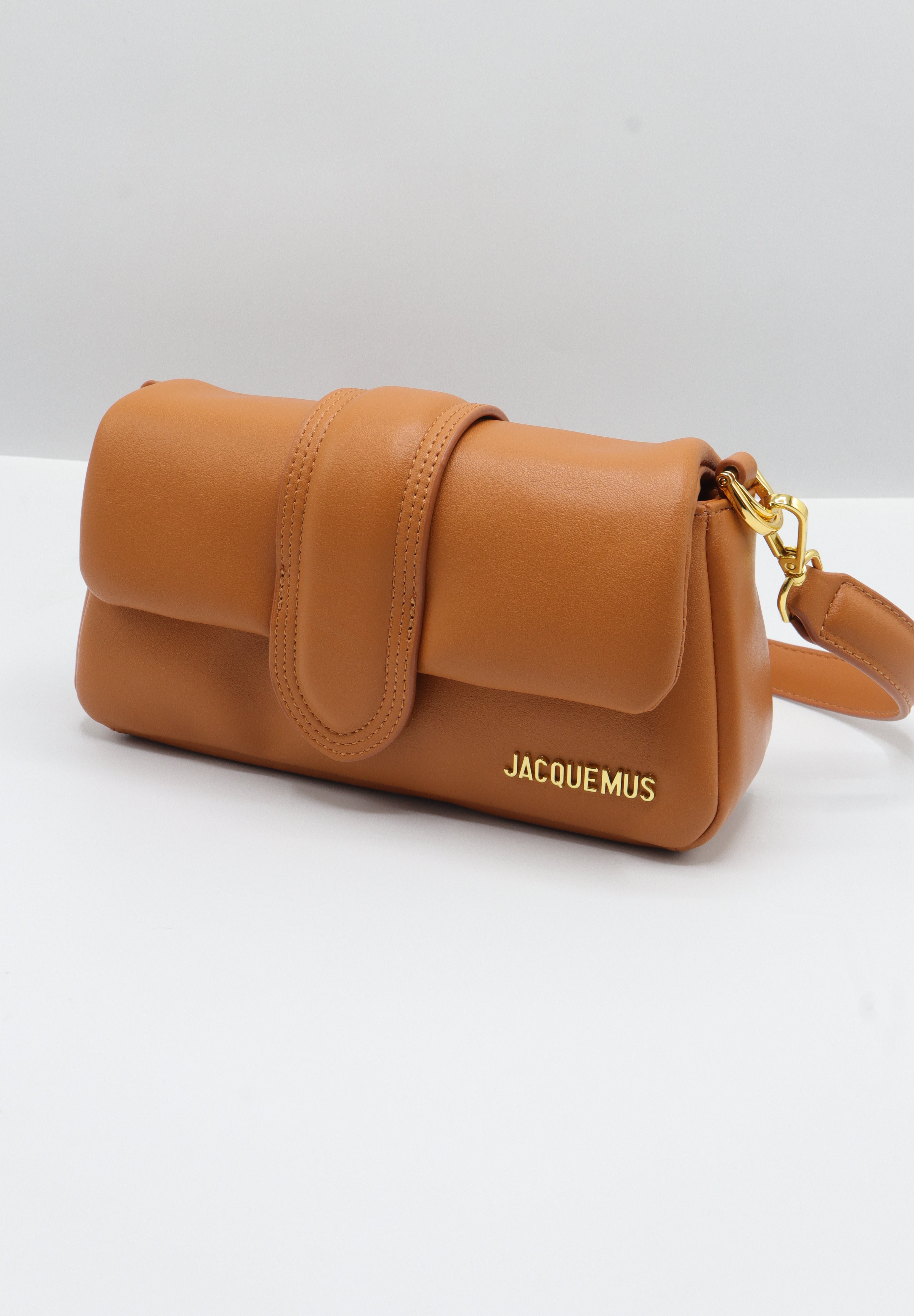 Jacquemus Le Bambimou Bag | Caramel Brown Padded Leather