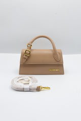 Jacquemus Le Grand Chiquito Bag | Beige Leather & Gold