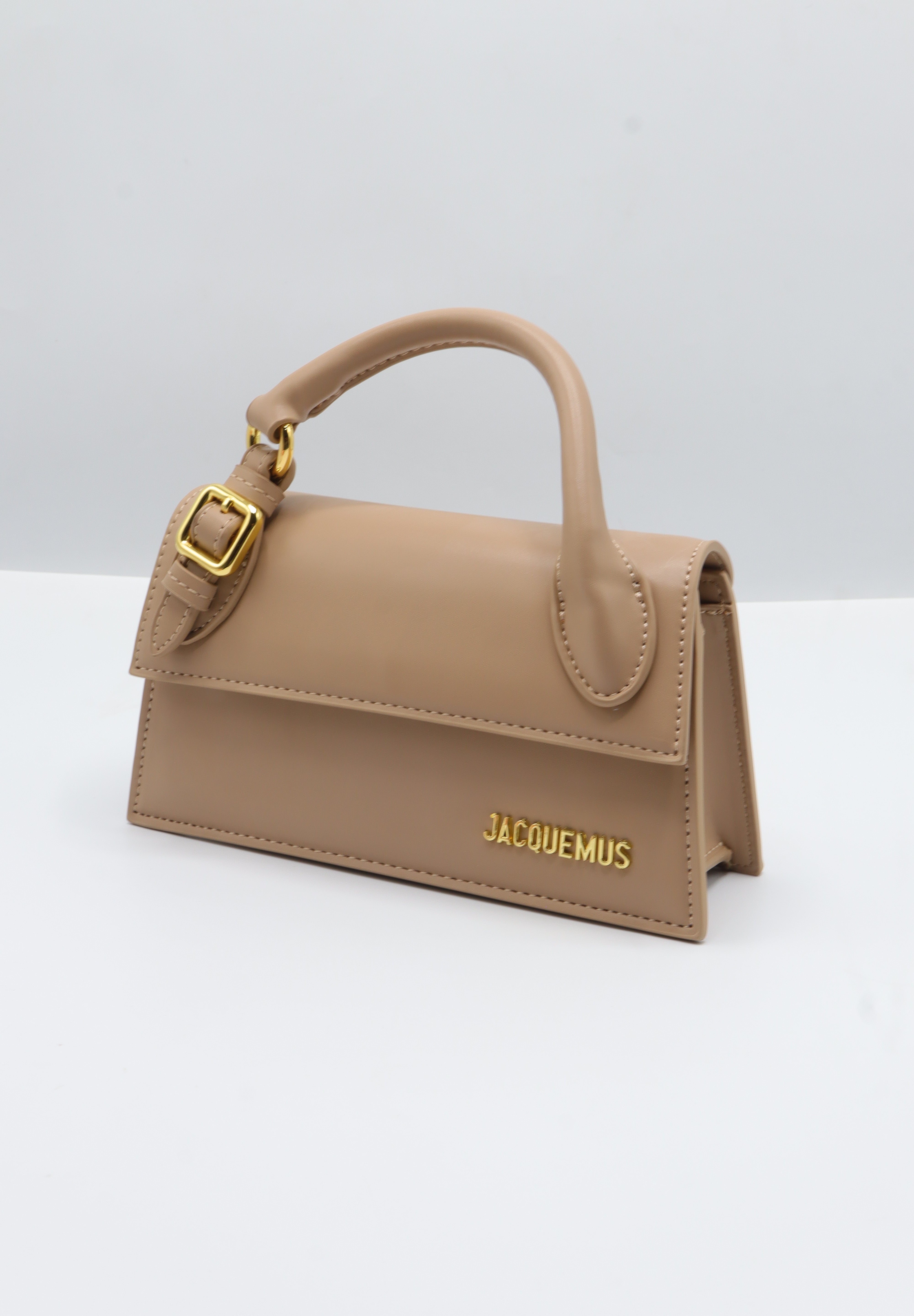 Jacquemus Le Grand Chiquito Bag | Beige Leather & Gold