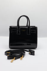 Saint Laurent Sac de Jour Nano | Glossy Black Patent Leather