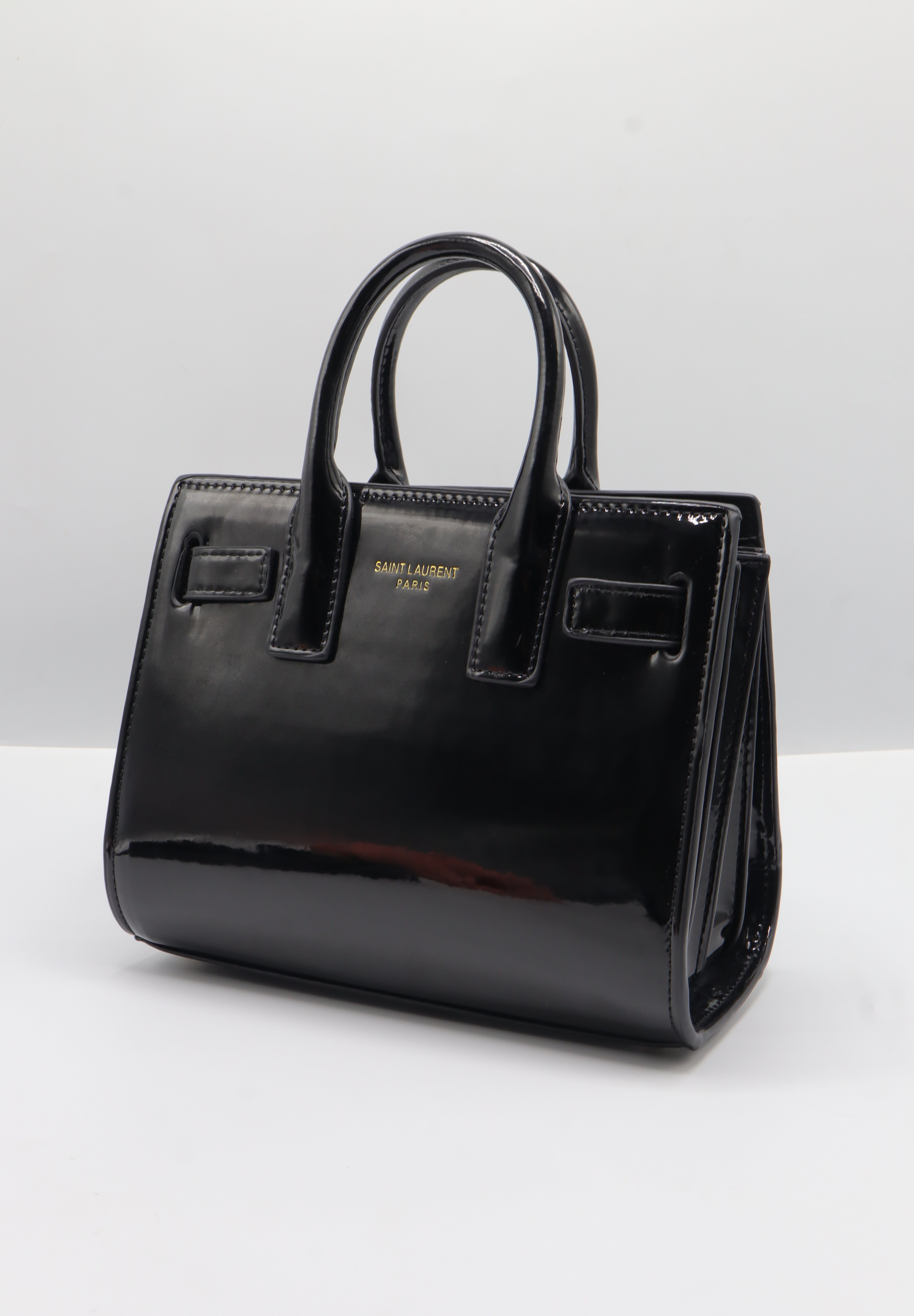 Saint Laurent Sac de Jour Nano | Glossy Black Patent Leather