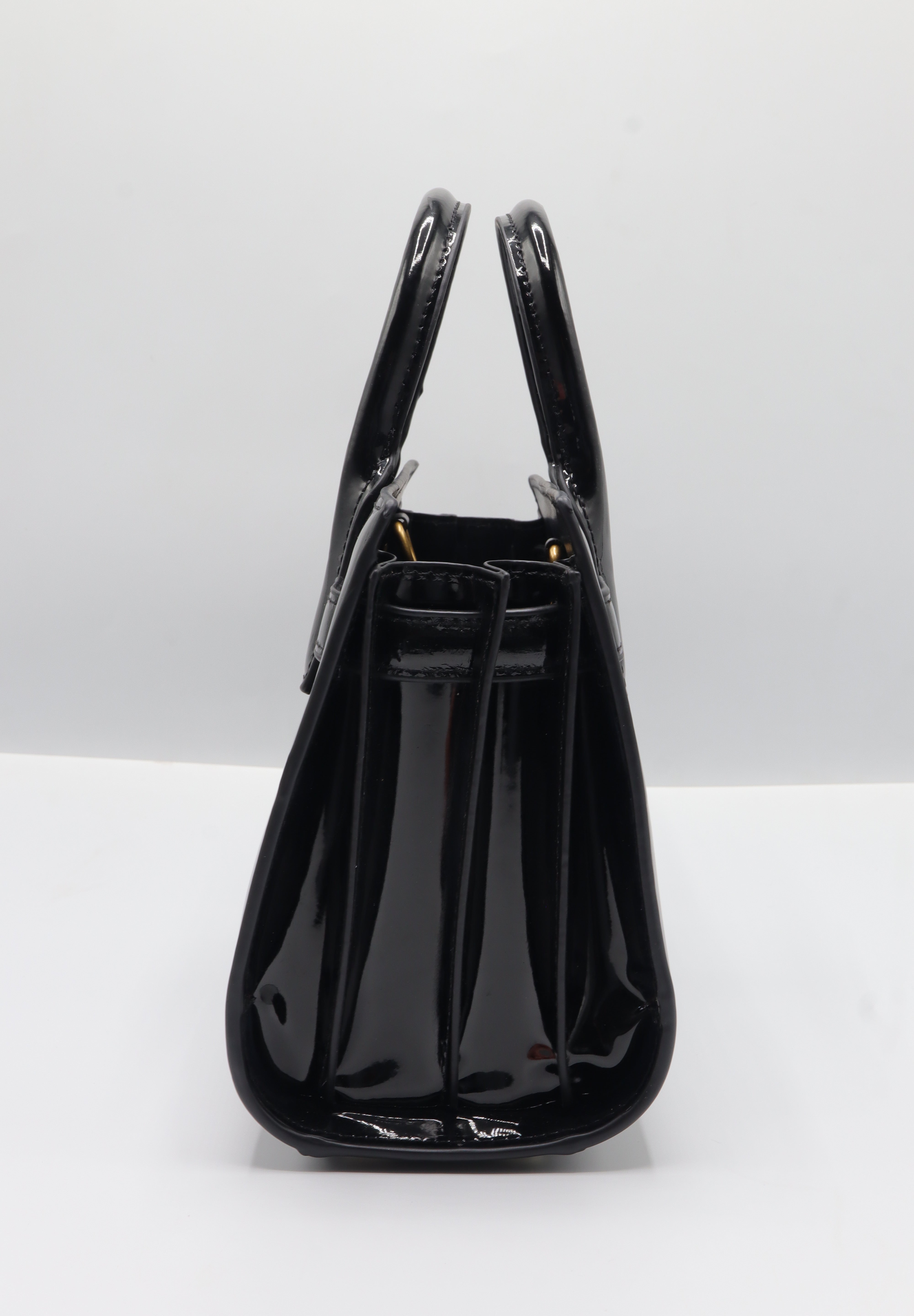 Saint Laurent Sac de Jour Nano | Glossy Black Patent Leather