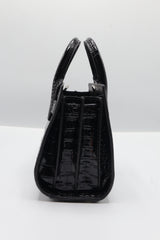 Saint Laurent Sac de Jour Nano | Black Croc Leather