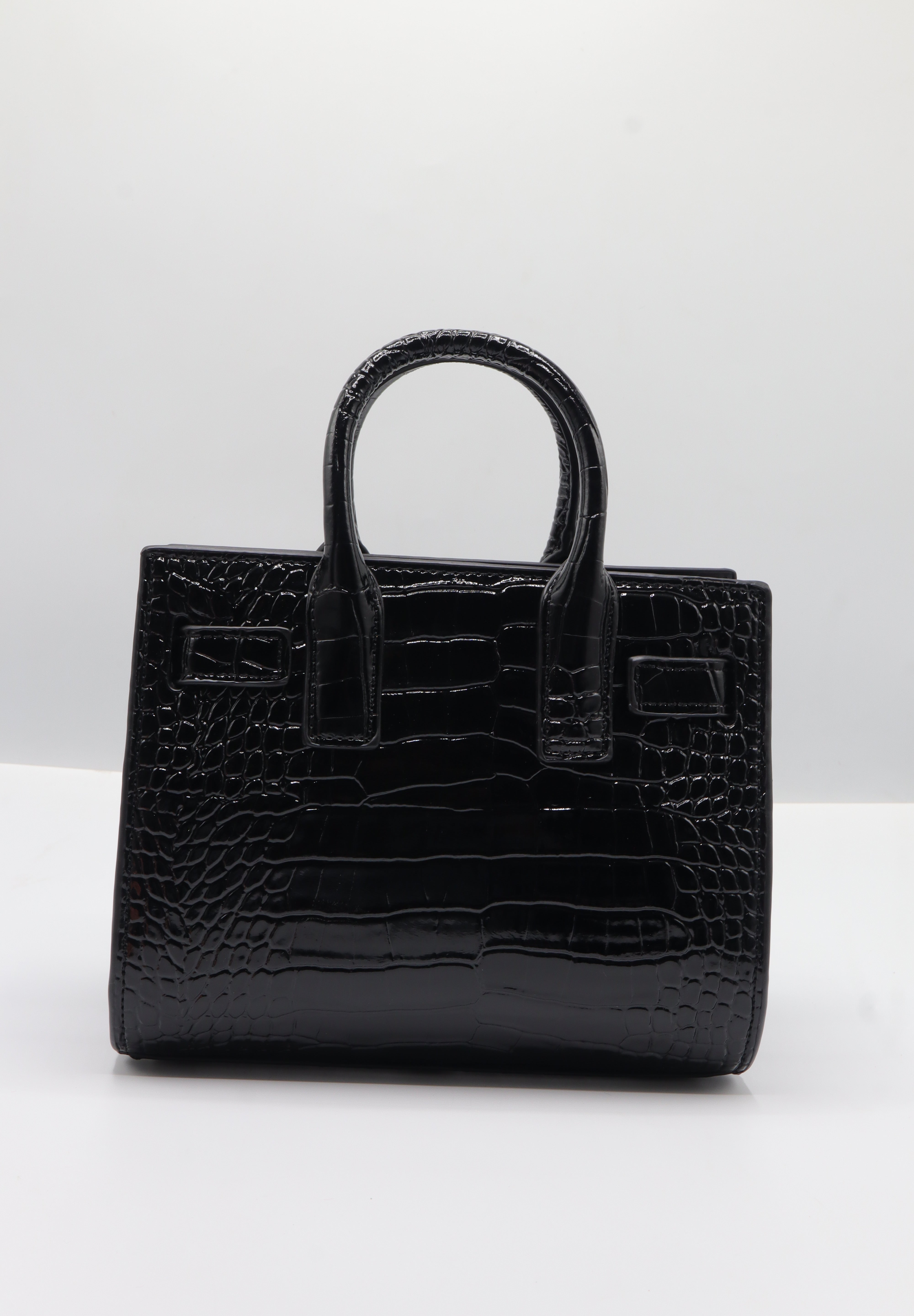 Saint Laurent Sac de Jour Nano | Black Croc Leather