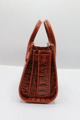 Saint Laurent Sac de Jour Nano | Cognac Croc Leather