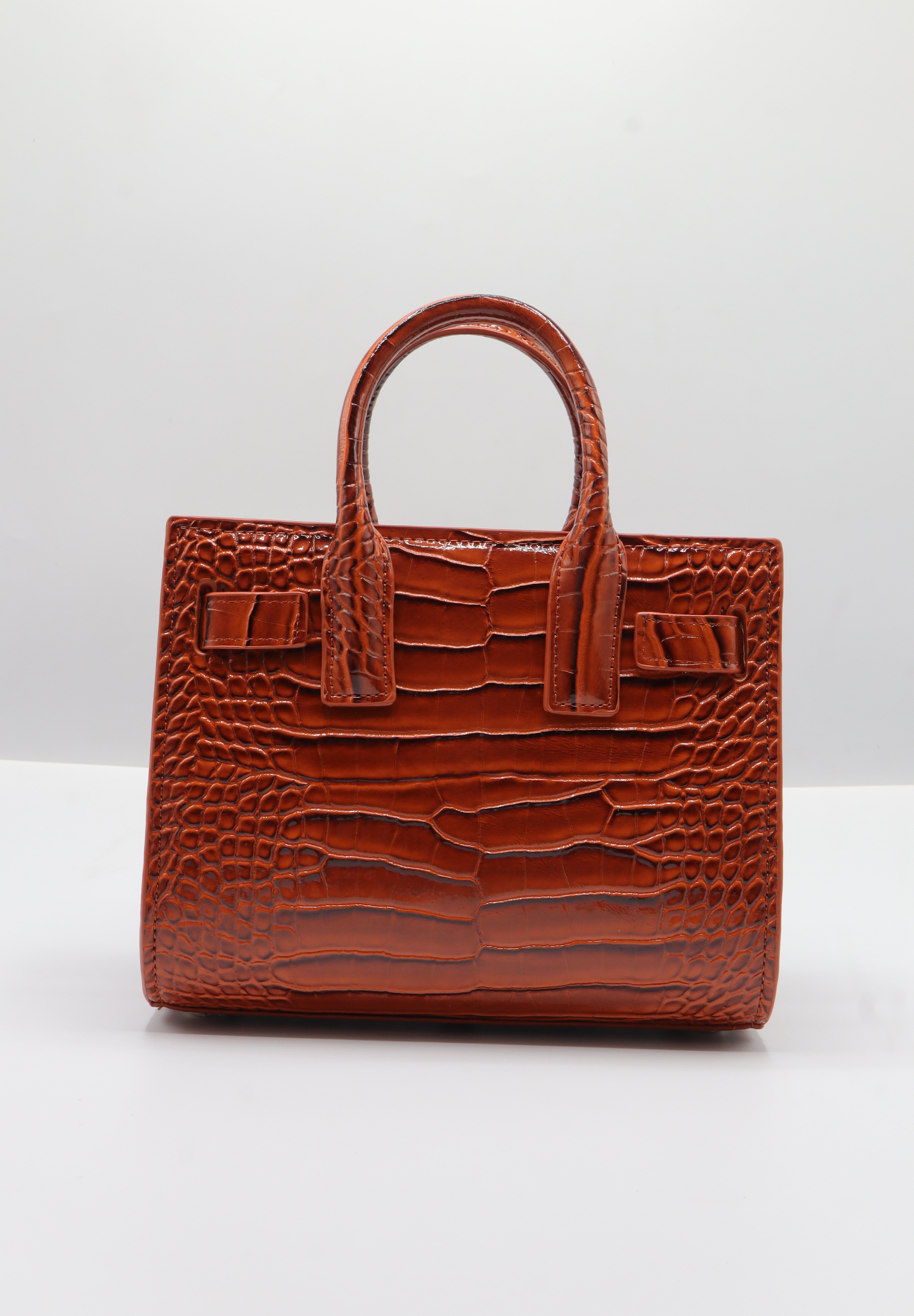 Saint Laurent Sac de Jour Nano | Cognac Croc Leather