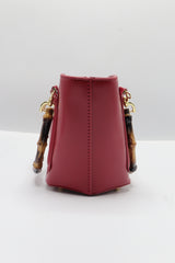 Gucci Bamboo Bucket Bag | Red Leather & Gold