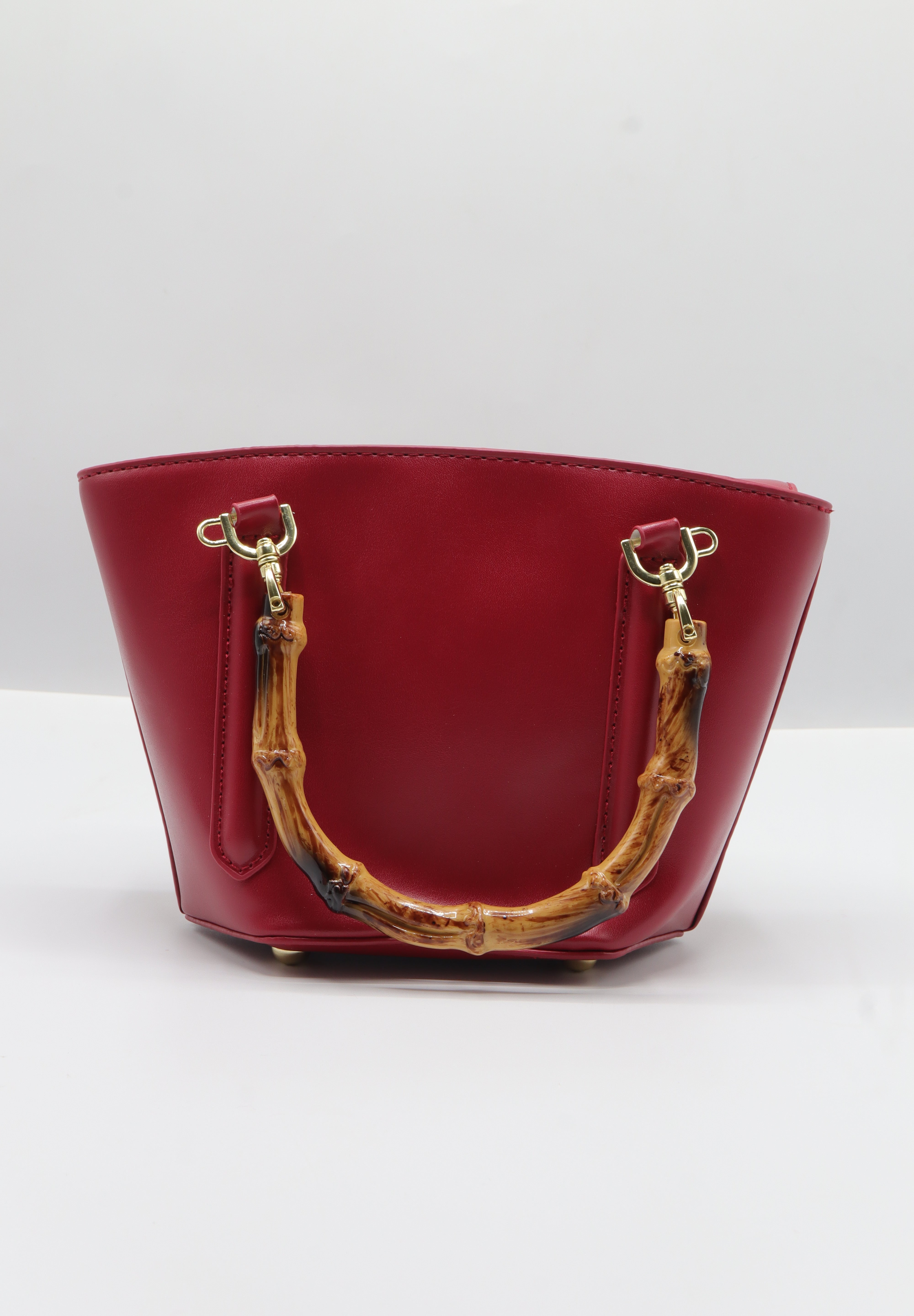 Gucci Bamboo Bucket Bag | Red Leather & Gold