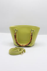 Gucci Bamboo Bucket Bag | Lime Green Leather & Gold