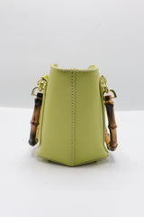 Gucci Bamboo Bucket Bag | Lime Green Leather & Gold