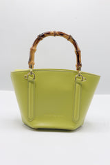 Gucci Bamboo Bucket Bag | Lime Green Leather & Gold