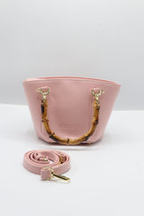 Gucci Bamboo Bucket Bag | Pastel Pink Leather & Gold