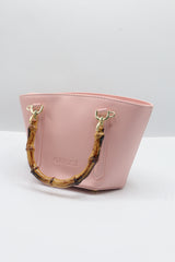 Gucci Bamboo Bucket Bag | Pastel Pink Leather & Gold