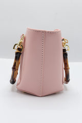 Gucci Bamboo Bucket Bag | Pastel Pink Leather & Gold