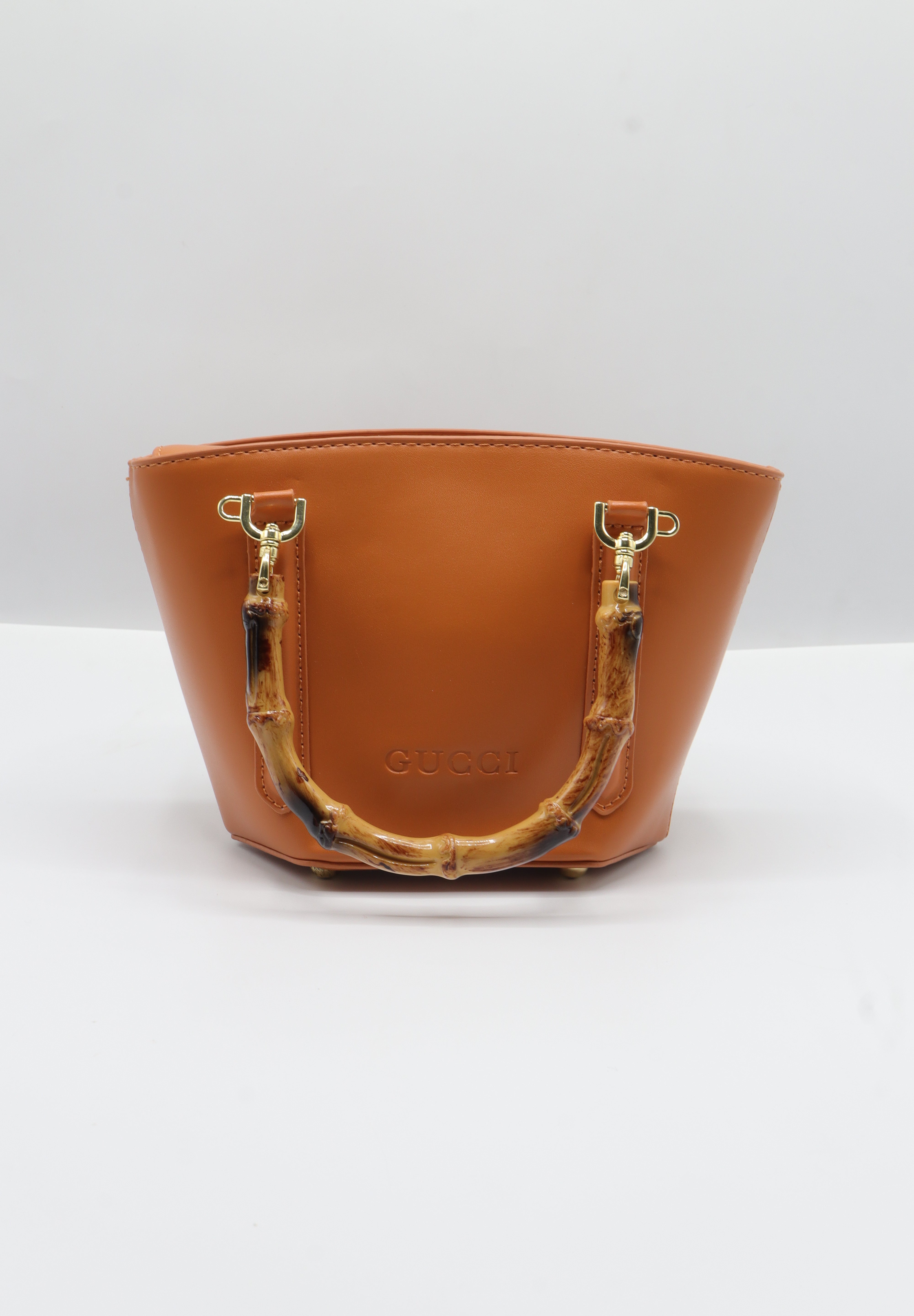 Gucci Bamboo Bucket Bag | Caramel Orange Leather & Gold
