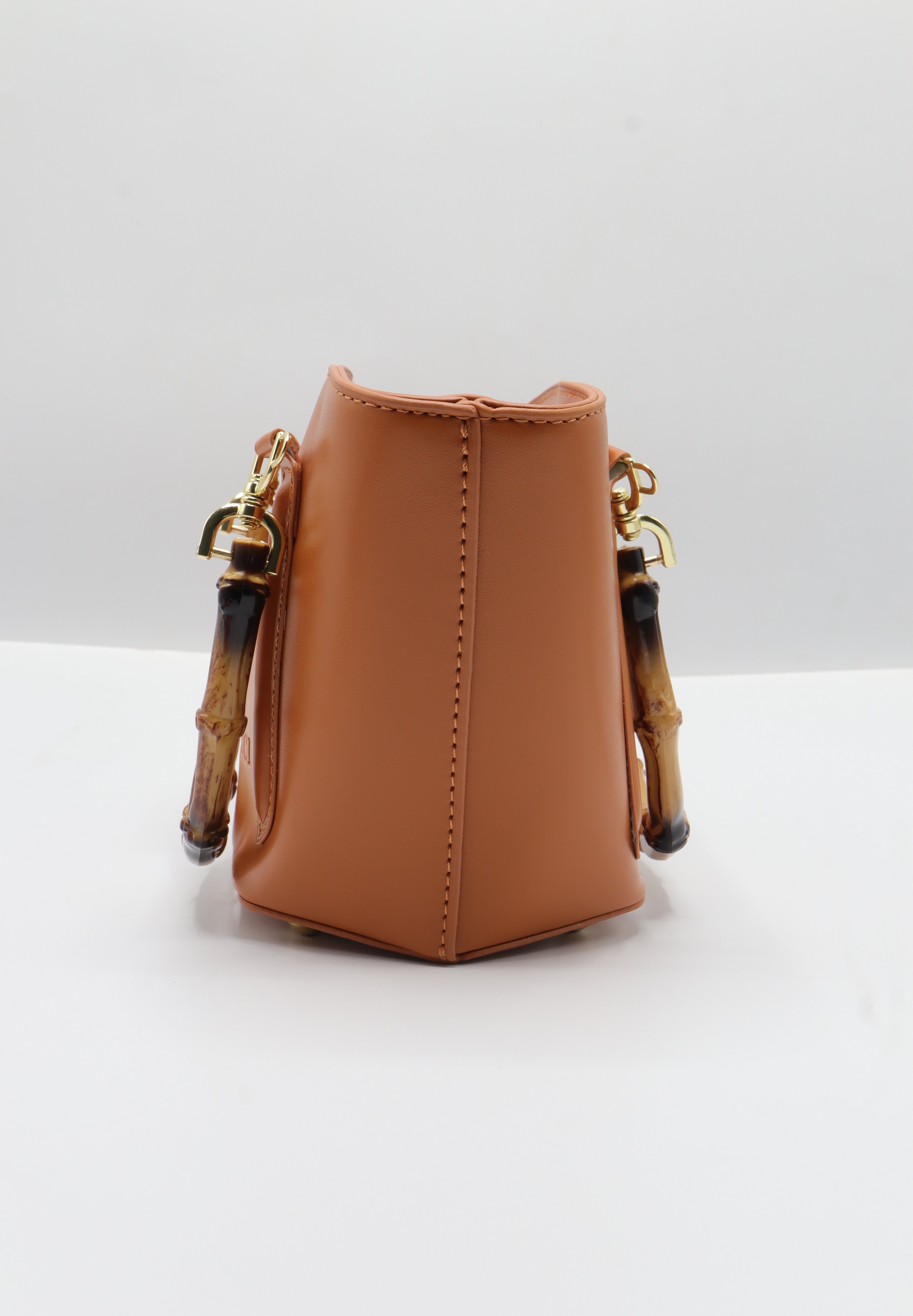 Gucci Bamboo Bucket Bag | Caramel Orange Leather & Gold