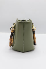 Gucci Bamboo Bucket Bag | Olive Green Leather & Gold