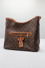 Louis Vuitton Monogram Hobo Bag | Brown Canvas & Studded Bow