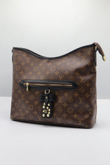 Louis Vuitton Monogram Hobo Bag | Brown & Black Leather Trim