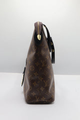Louis Vuitton Monogram Hobo Bag | Brown & Black Leather Trim
