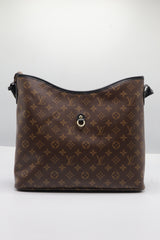 Louis Vuitton Monogram Hobo Bag | Brown & Black Leather Trim