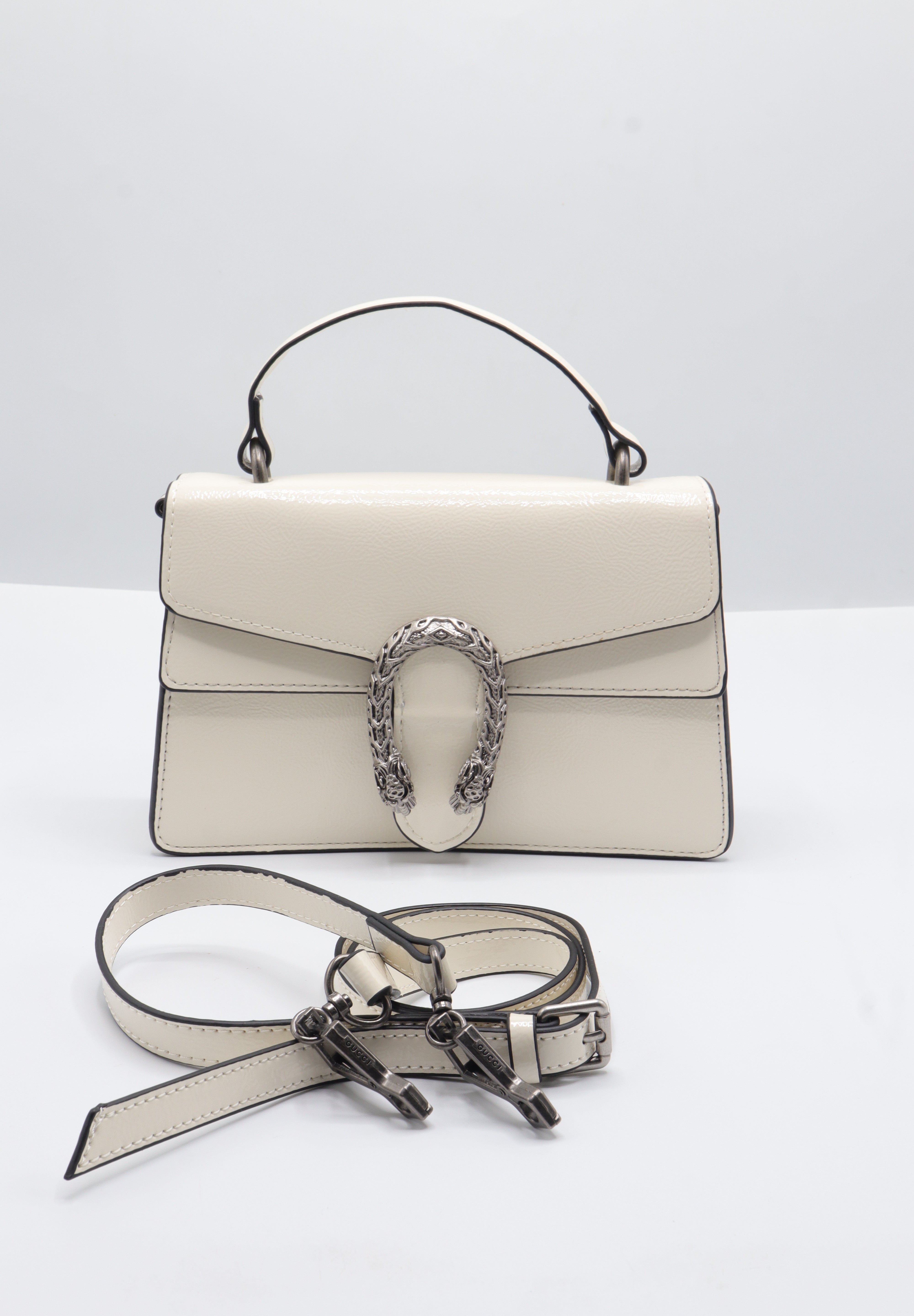 Gucci Dionysus Top-Handle Bag | White Leather